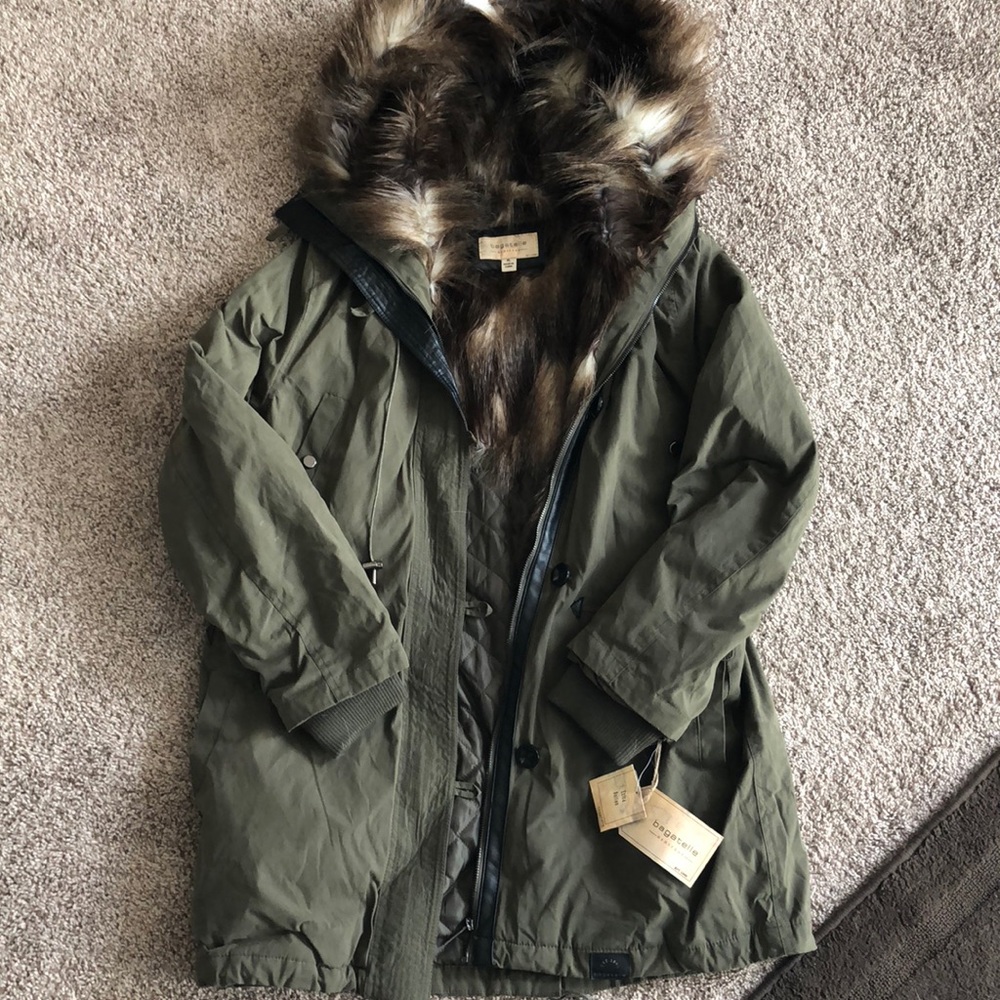 Scottish highland winter coat lined with faux fur